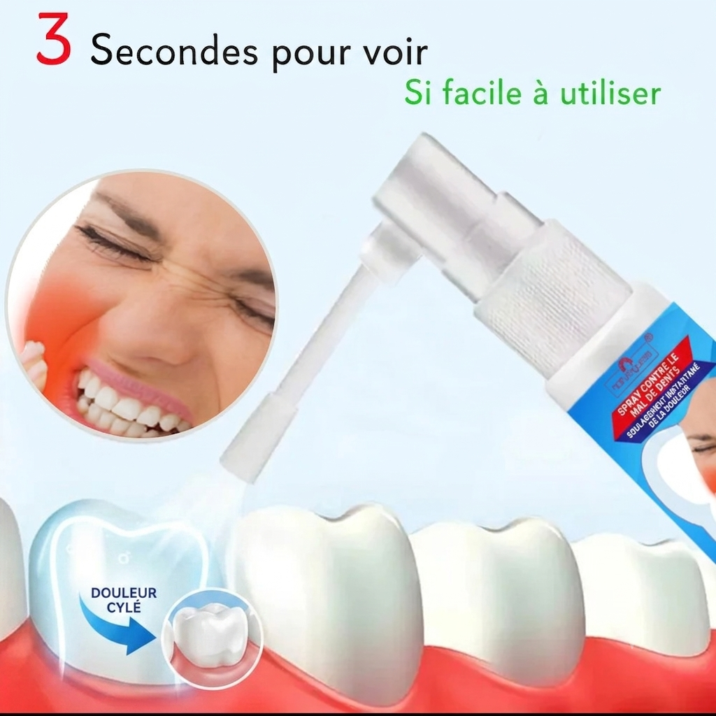 Spray Dentaire Toothache – Soulagement Rapide des Douleurs Dentaires